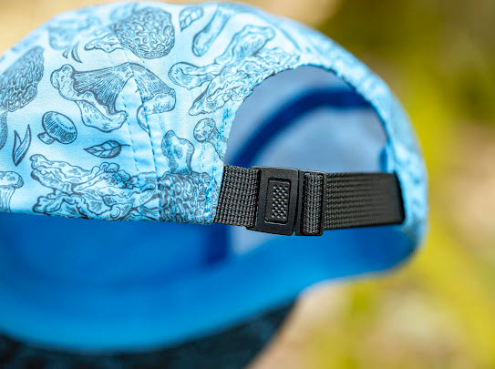 5-Panel Mushroom Hat - Blue & Charcoal