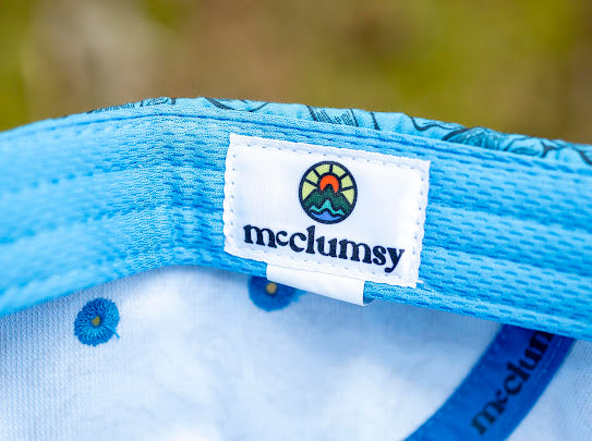 5-Panel Mushroom Hat - Blue & Charcoal