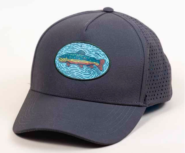 Brook Trout Trucker Woodcut Patch