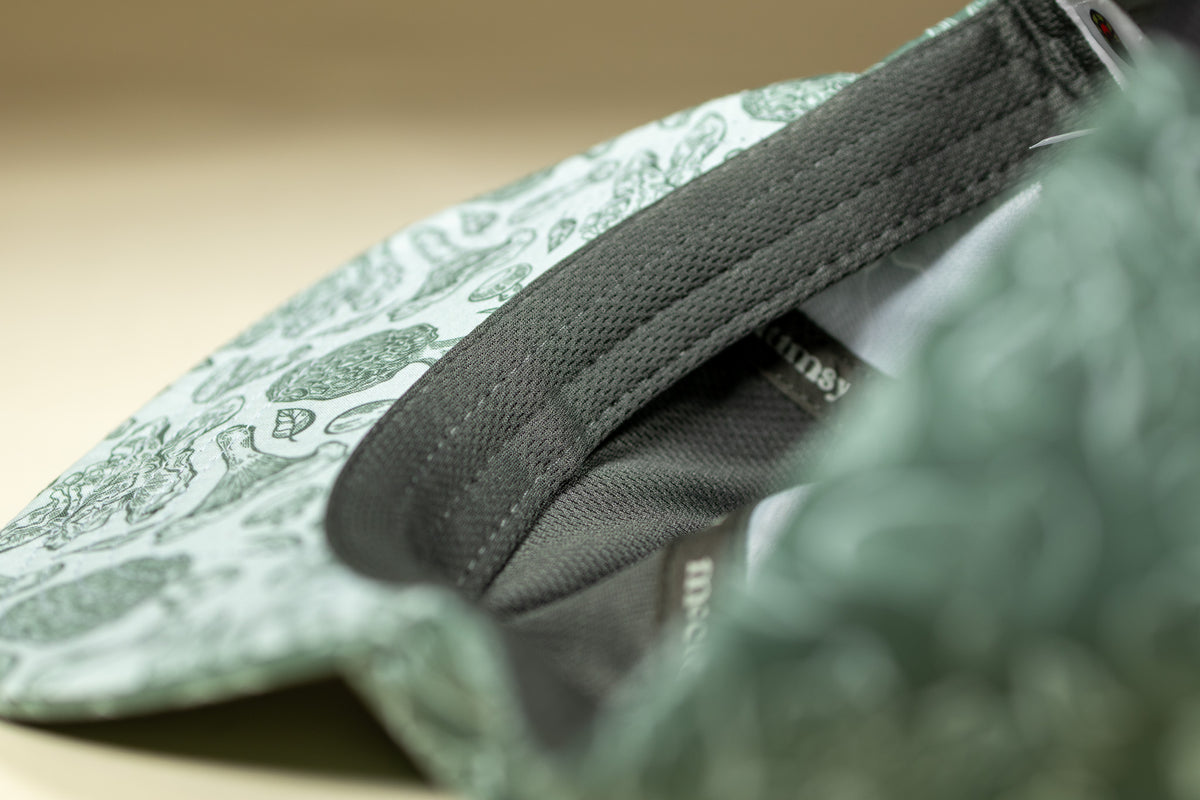 5-Panel Mushroom Hat - Forest Green & Seafoam