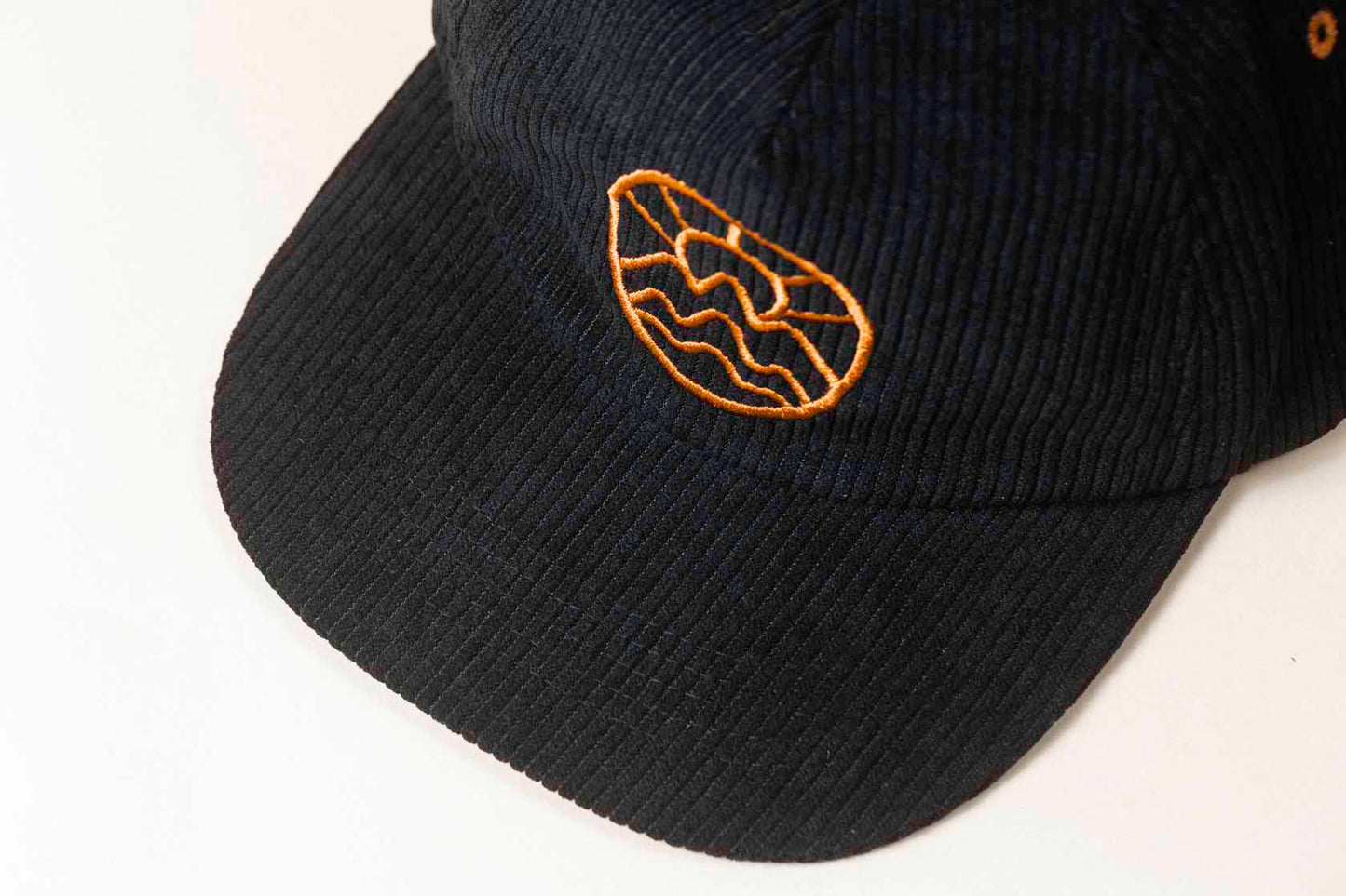 McClumsy Black 5 Panel Corduroy Bill Above