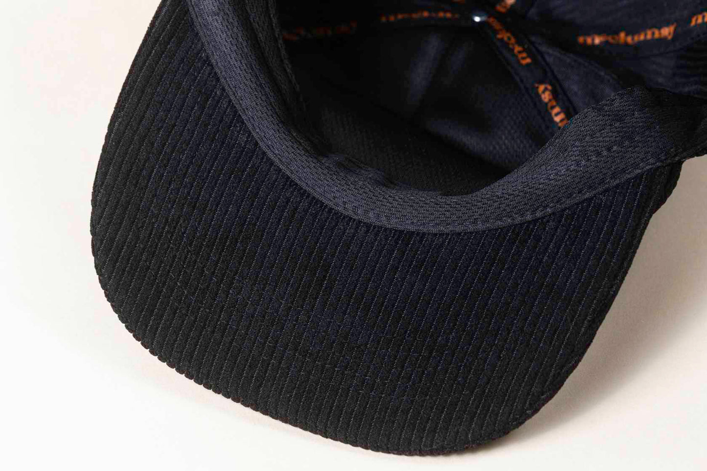 McClumsy Black 5 Panel Corduroy Bill Underside
