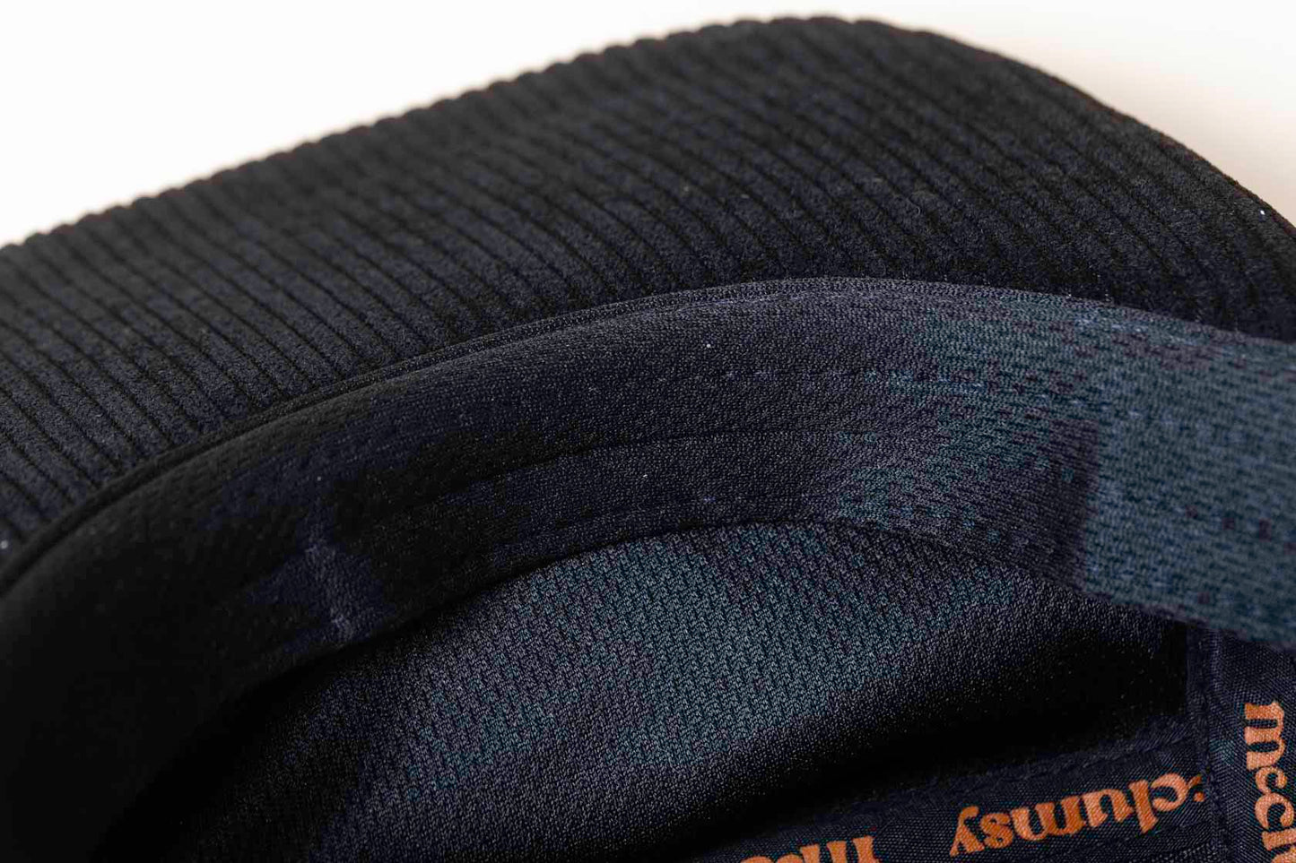 McClumsy Black 5 Panel Corduroy Camper Hat Sweat Band