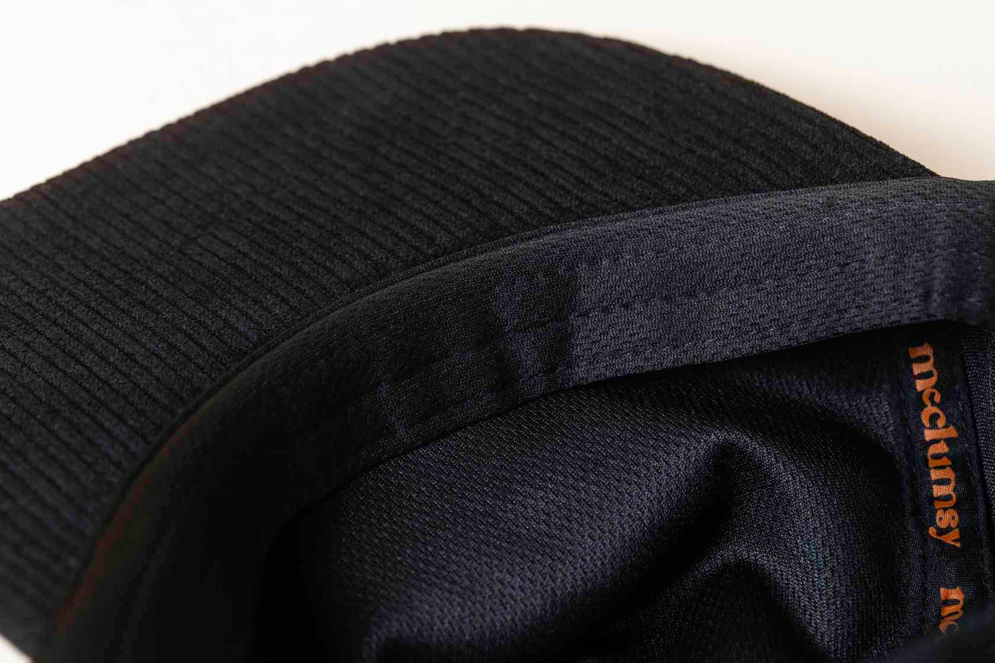 McClumsy Black 5 Panel Corduroy Hat Sweat Band