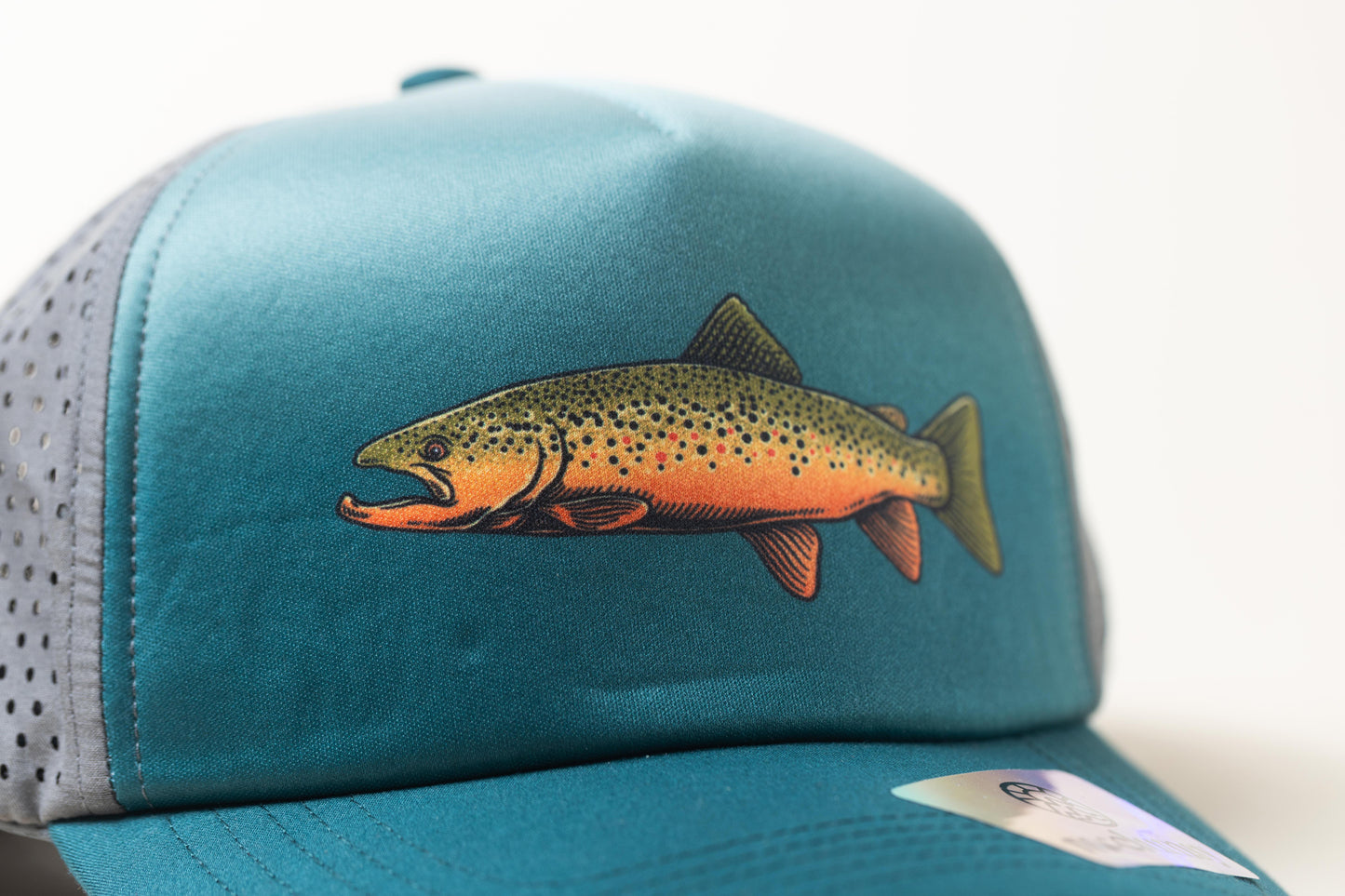 McClumsy Brown Trout Hat Close Front