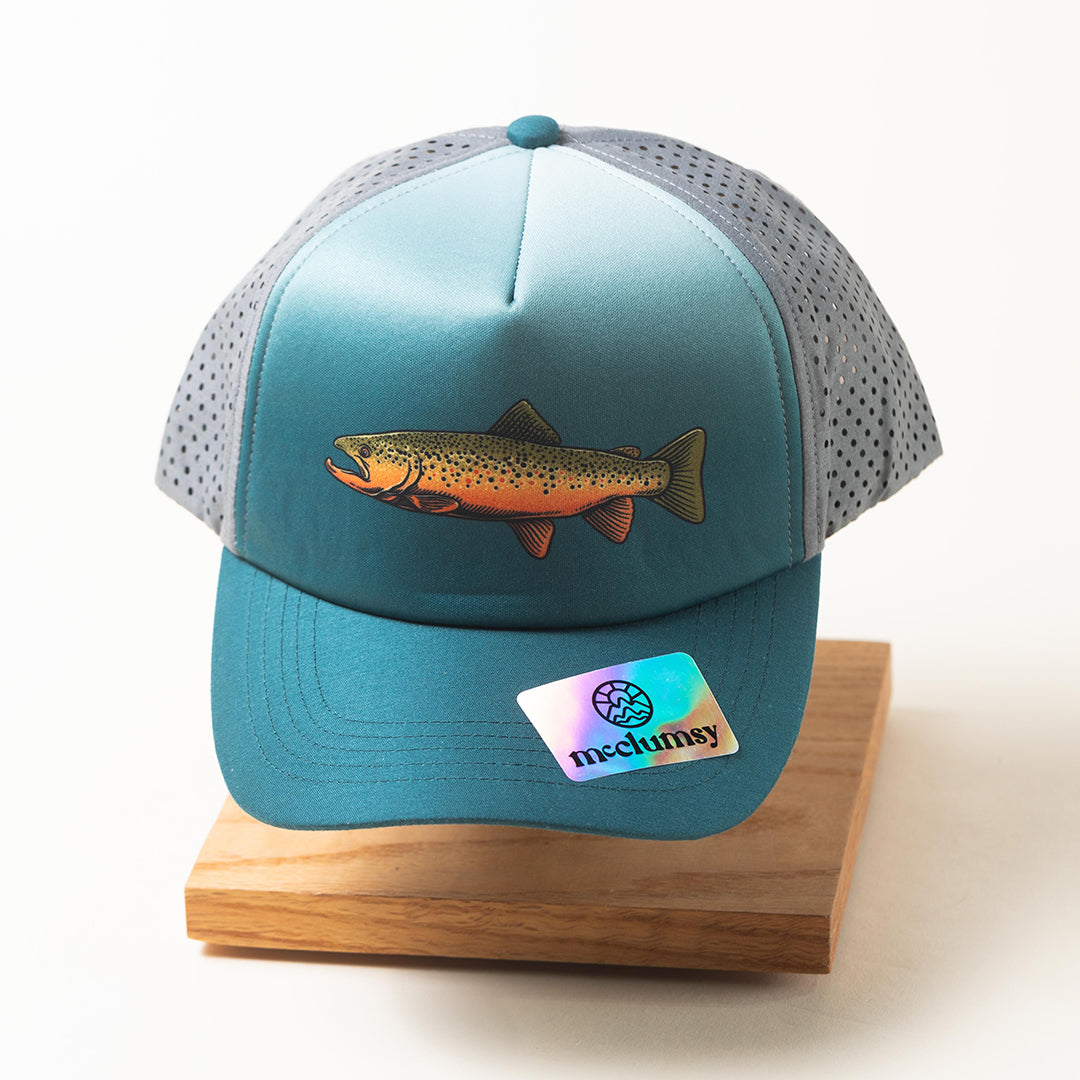 McClumsy Brown Trout Hat Front