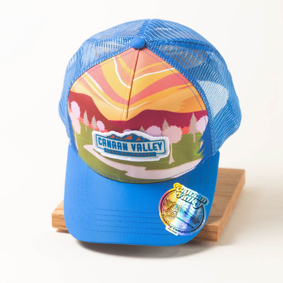 McClumsy Canaan Running Company Hat Trucker Fun Landscape Front