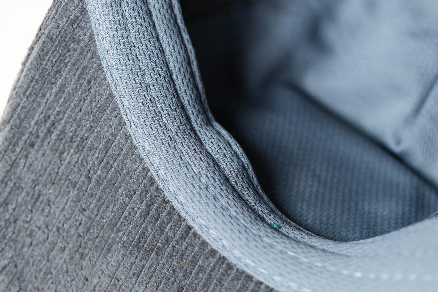 McClumsy Corduroy Camper Hat Blue on Gray Under Bill and Sweat Guard