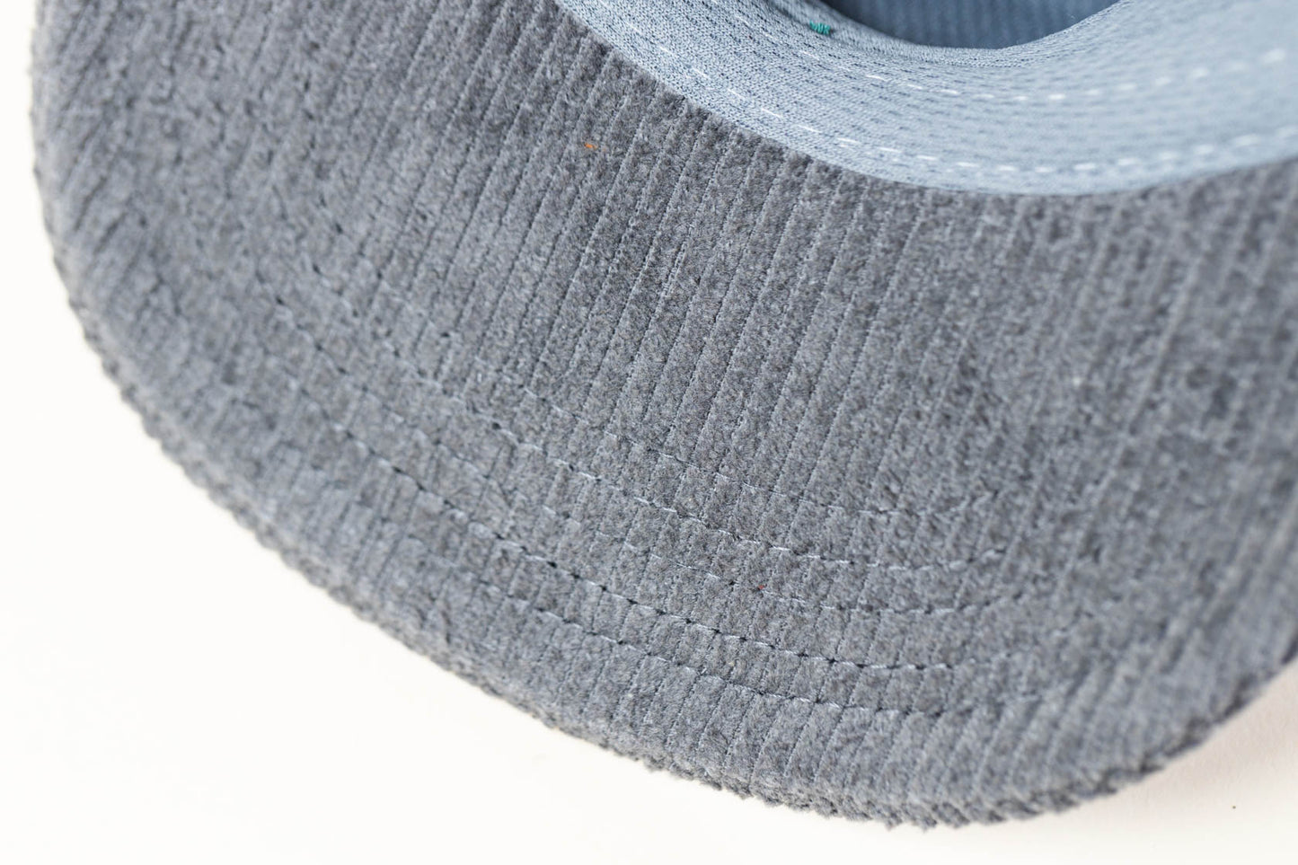 McClumsy Corduroy Camper Hat Blue on Gray Under Bill