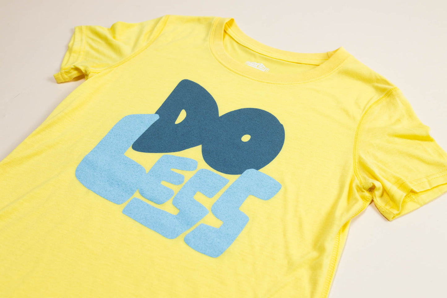 McClumsy Do Less Womens Tee Front Close