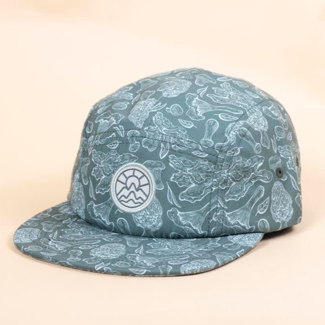 5-Panel Mushroom Hat Forest Green Seafoam – McClumsy