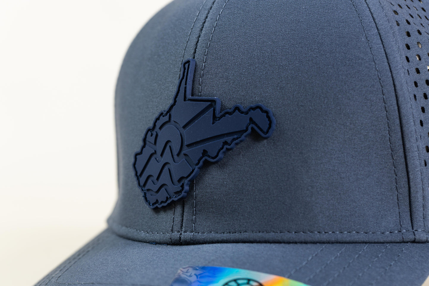 McClumsy Hat WV Laser Cut Blue Close