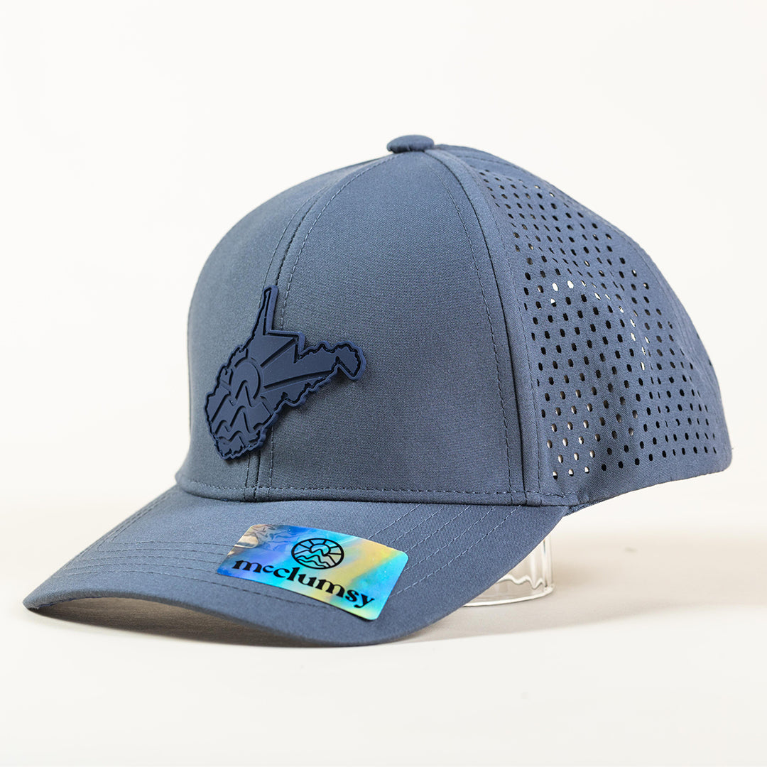 McClumsy Hat WV Laser Cut Blue Front