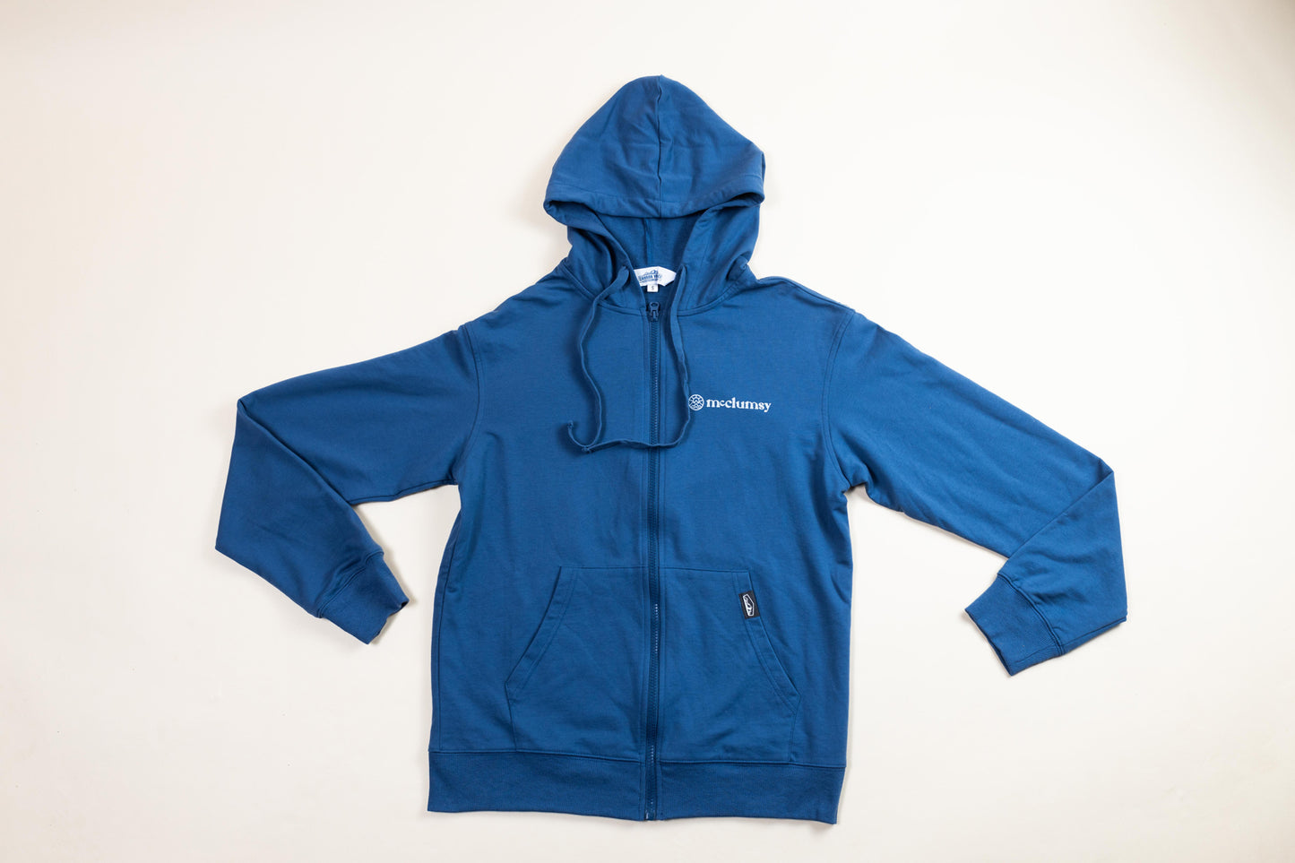 McClumsy Hoodie Zip Blue Front