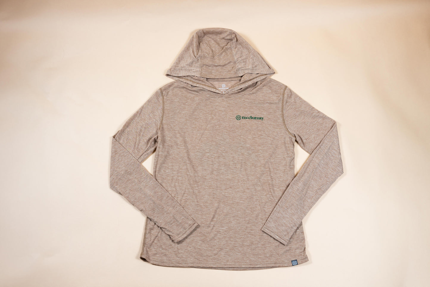 McClumsy Lightweight Hoodie Tan Heather Front