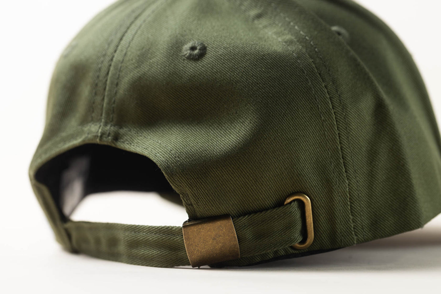 McClumsy Hat Full Color Logo on Forest Service Green Back Clip