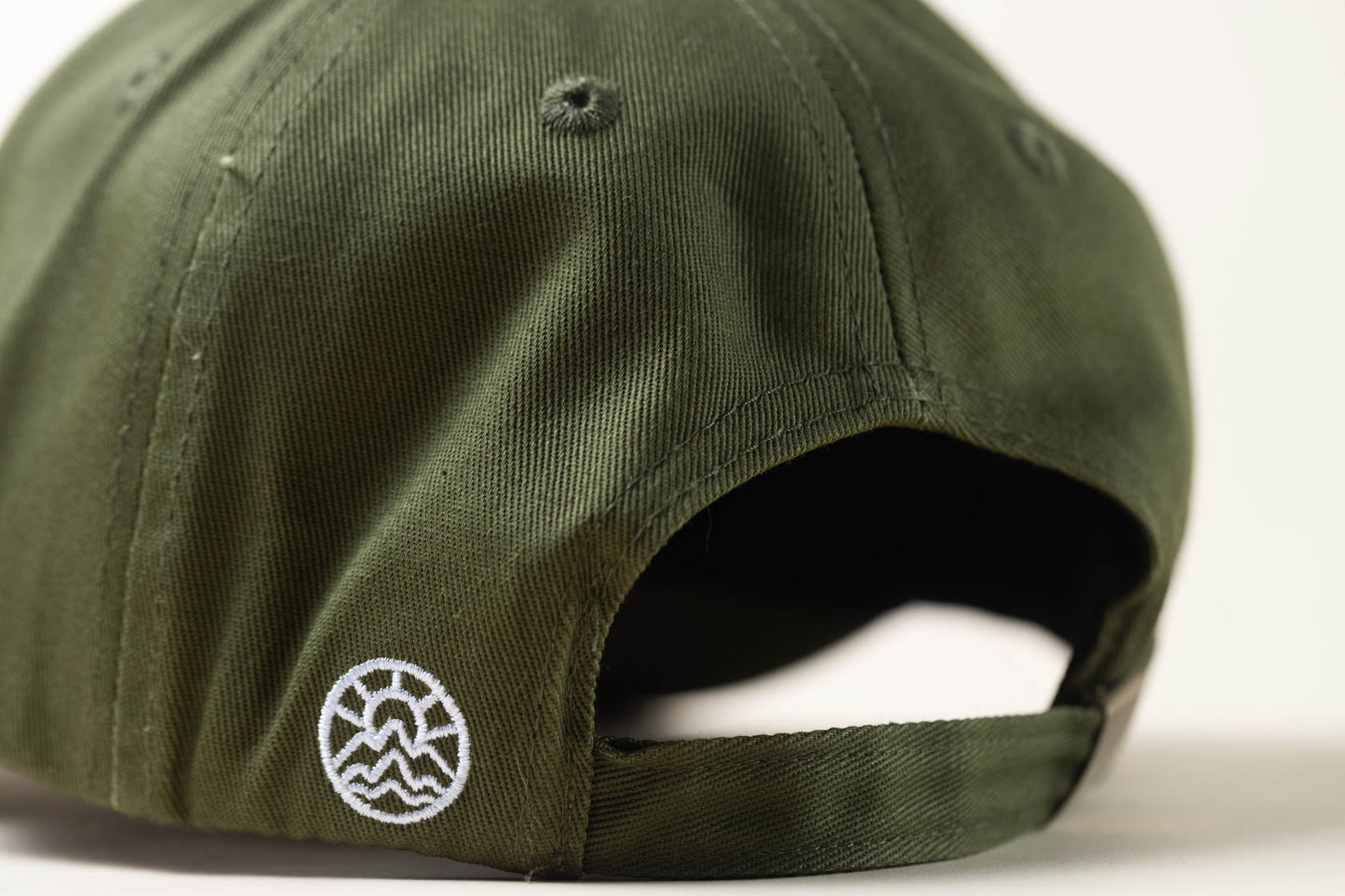 McClumsy Hat Full Color Logo on Forest Service Green Back Logo