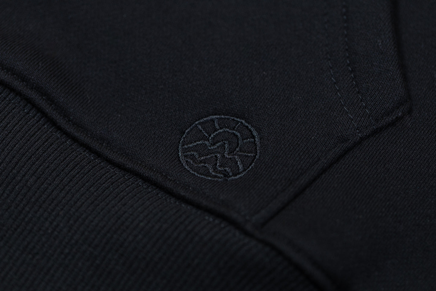 McClumsy Pullover Hoodie Black Full Color Logo Patch