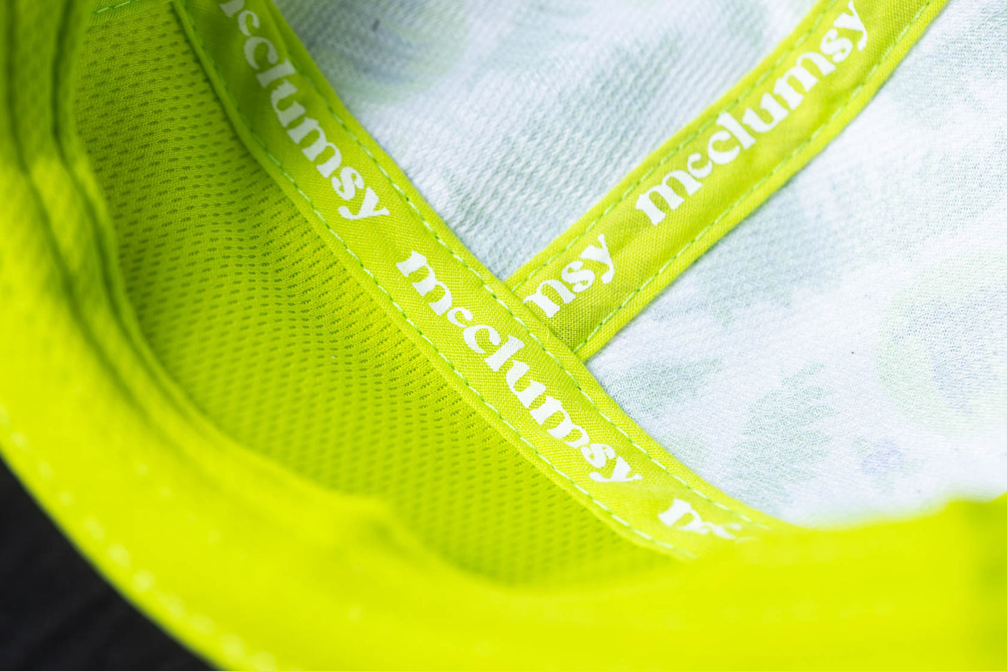McClumsy Roaring Plains Crushable Camper Hat Light Grey Inside Logo Tape