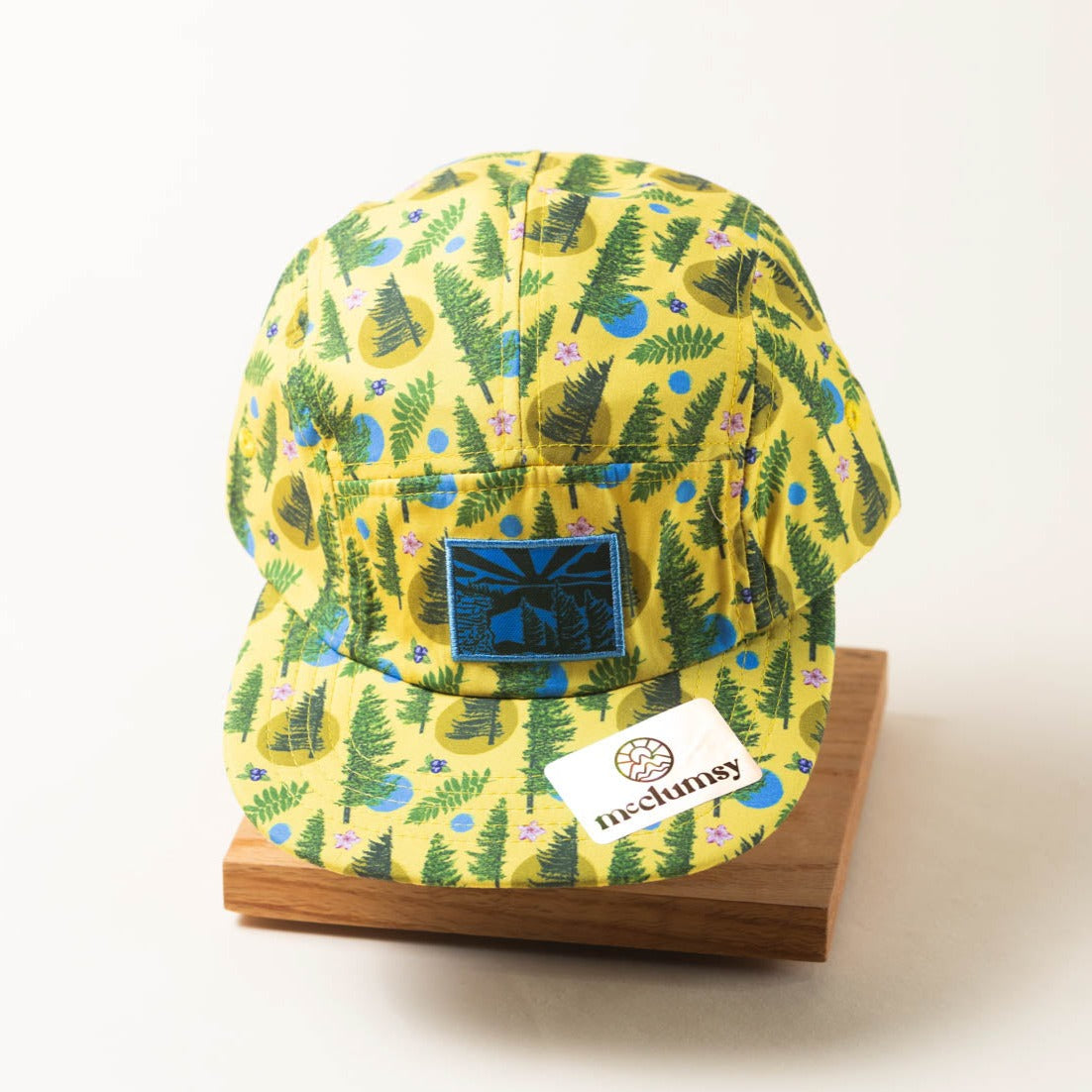 McClumsy Roaring Plains Crushable Camper Hat Yellow Full View