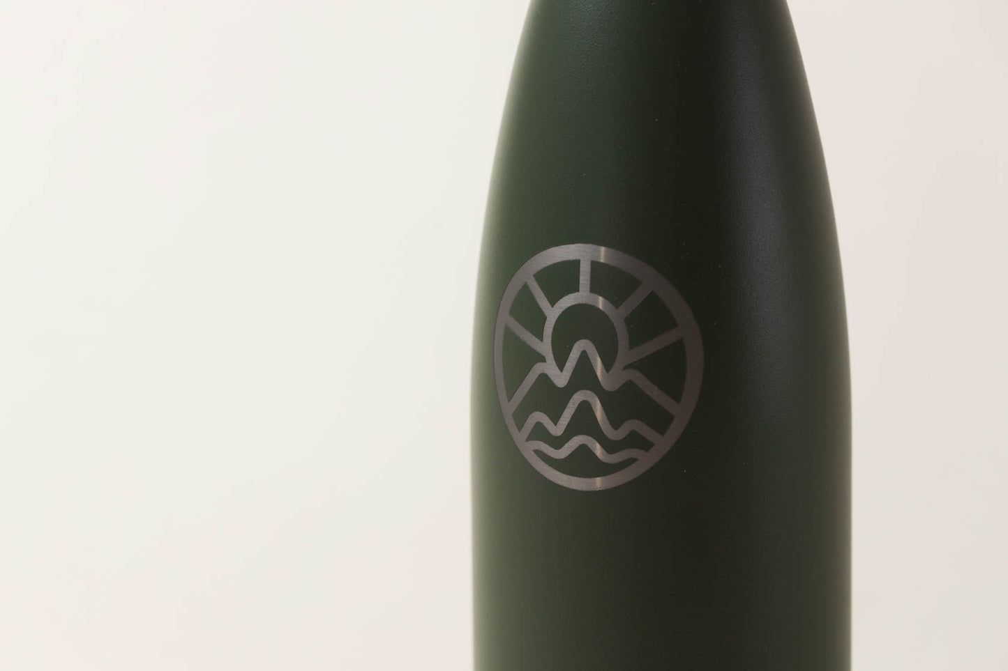 McClumsy Stainless Steel Top Thermos Green Front Logo