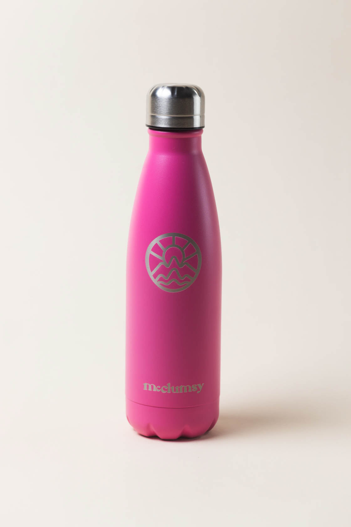 McClumsyStainlessSteelTopThermosPinkFront