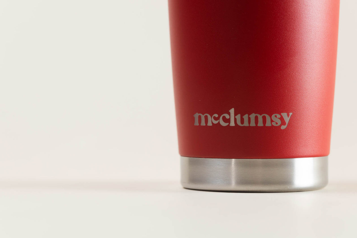 McClumsy Tumbler Mug Lower Logo