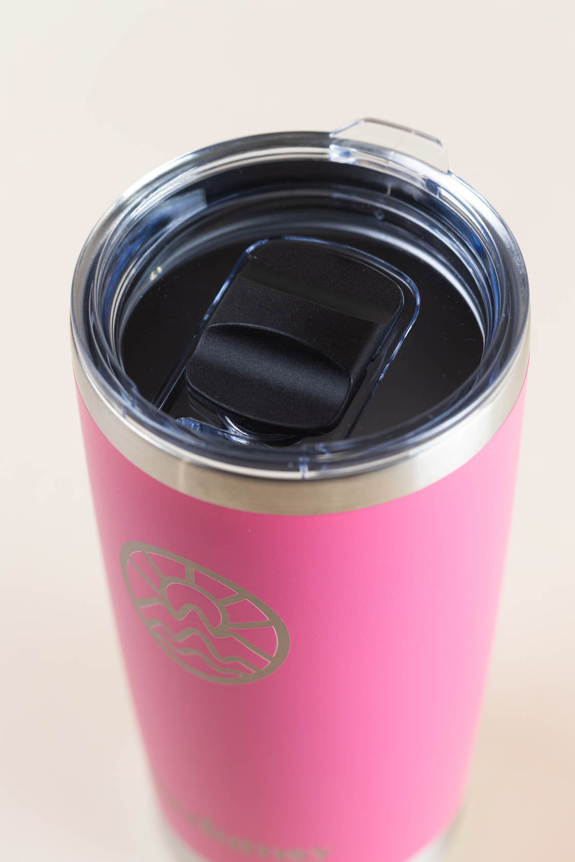 McClumsy Tumbler Mug Pink Top Lid