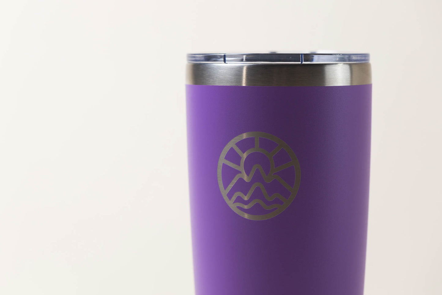 McClumsy Tumbler Mug Purple Logo