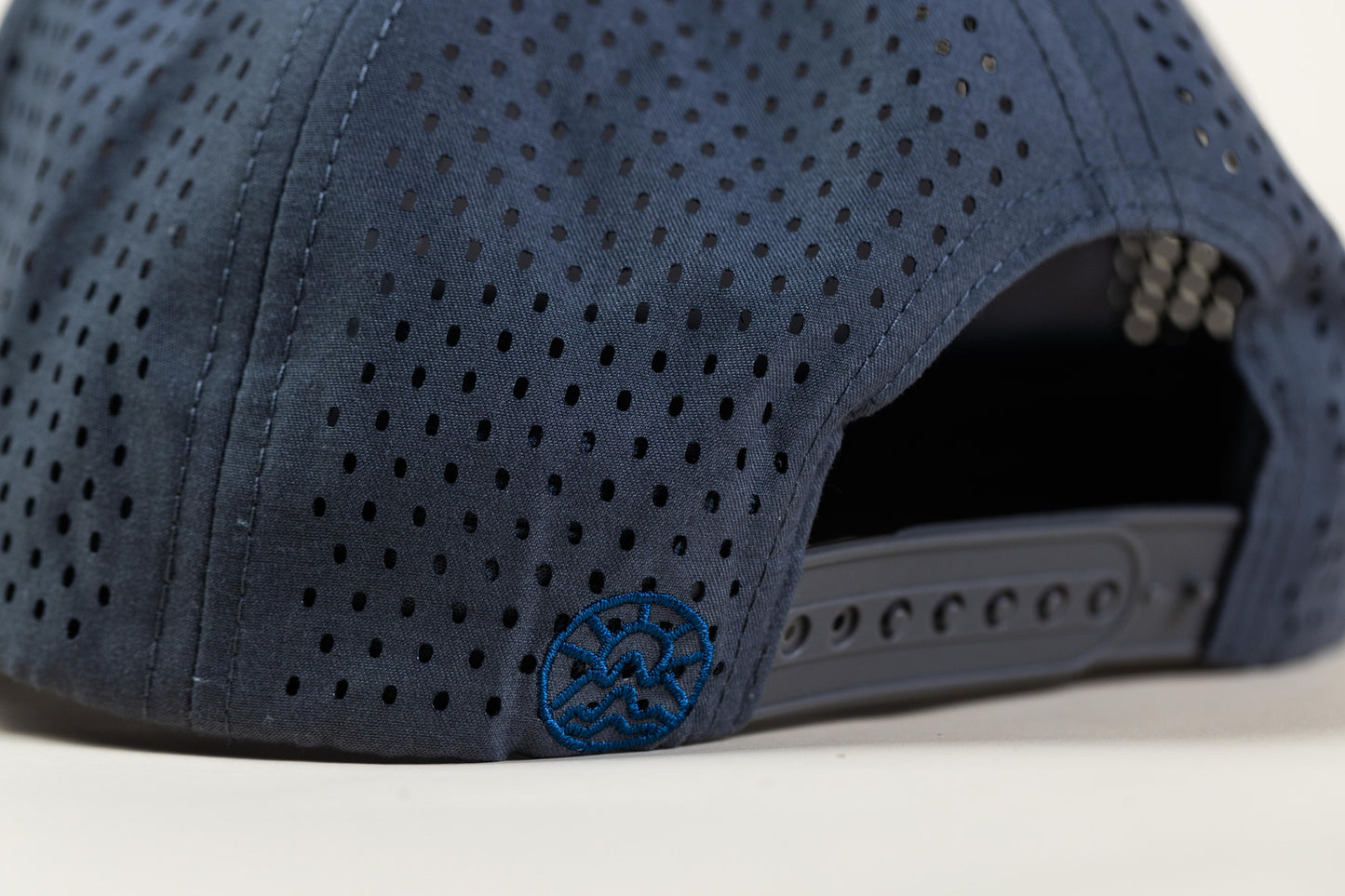 McClumsy WV Laser Blue Back Logo and clip strap