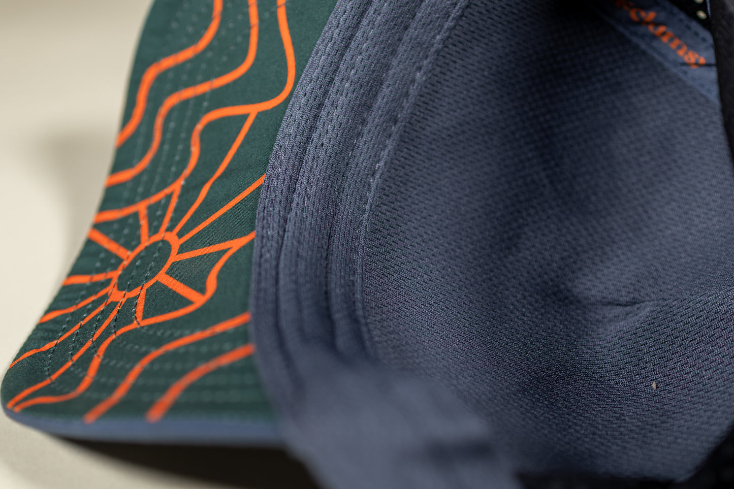 Brook Trout Trucker Woodcut Patch - Slate Blue