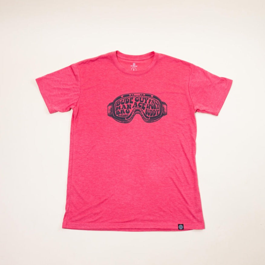 Dude Pink Tee Front