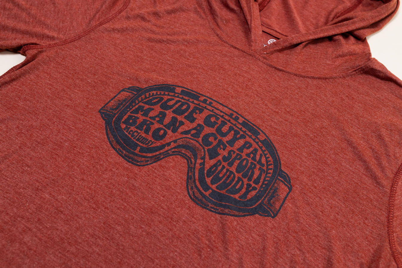 Dude Rust LW Hoodie Front Close