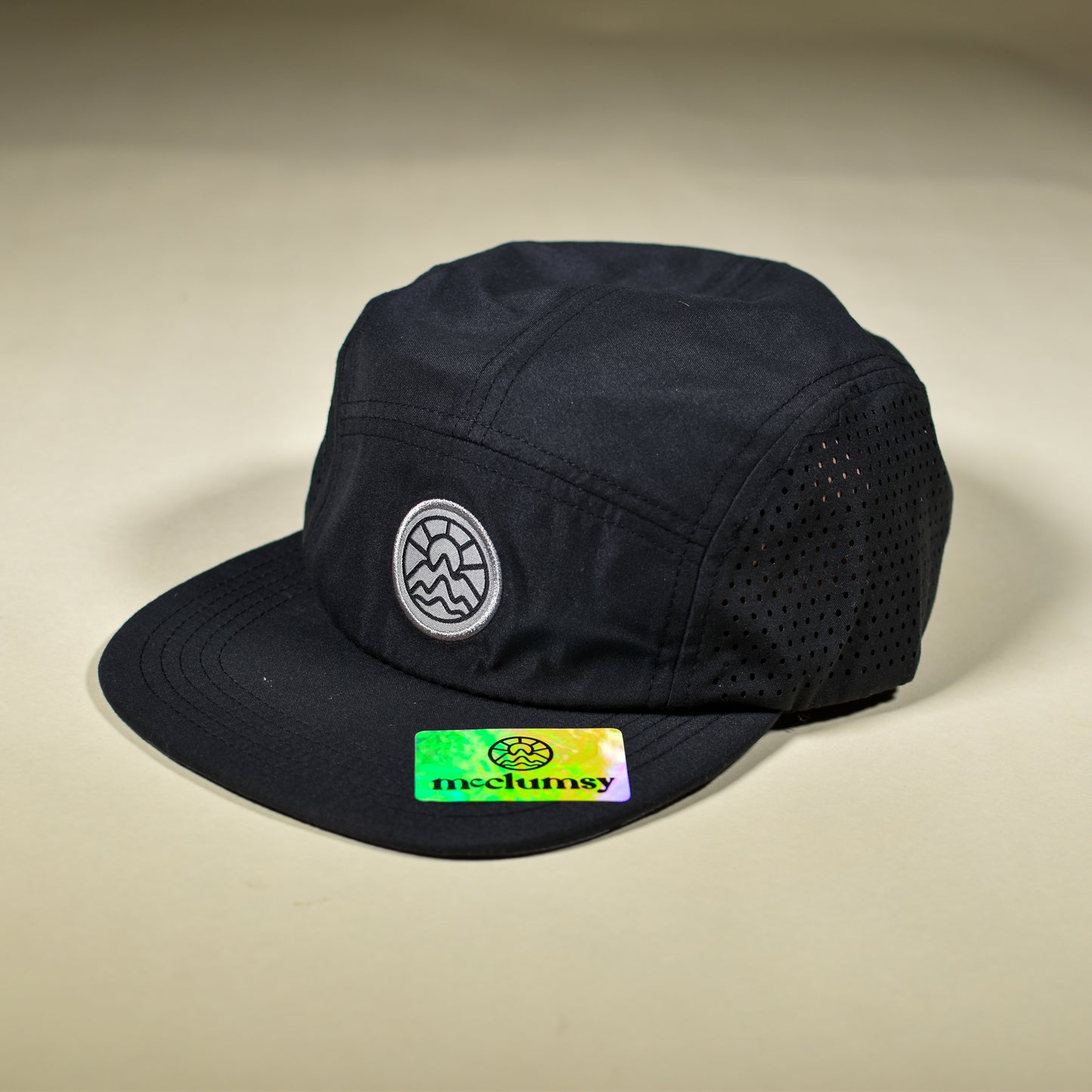 5-Panel Laser Cut - Black