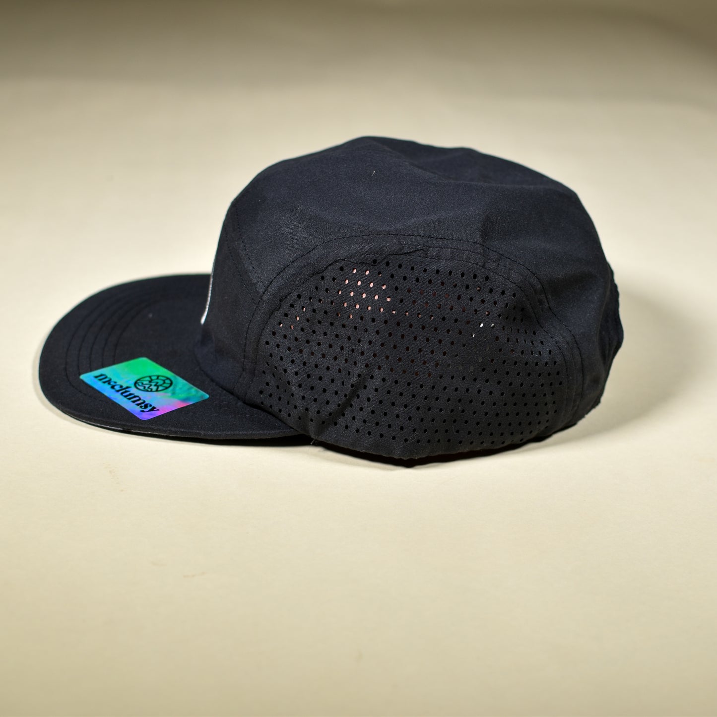 5-Panel Laser Cut - Black