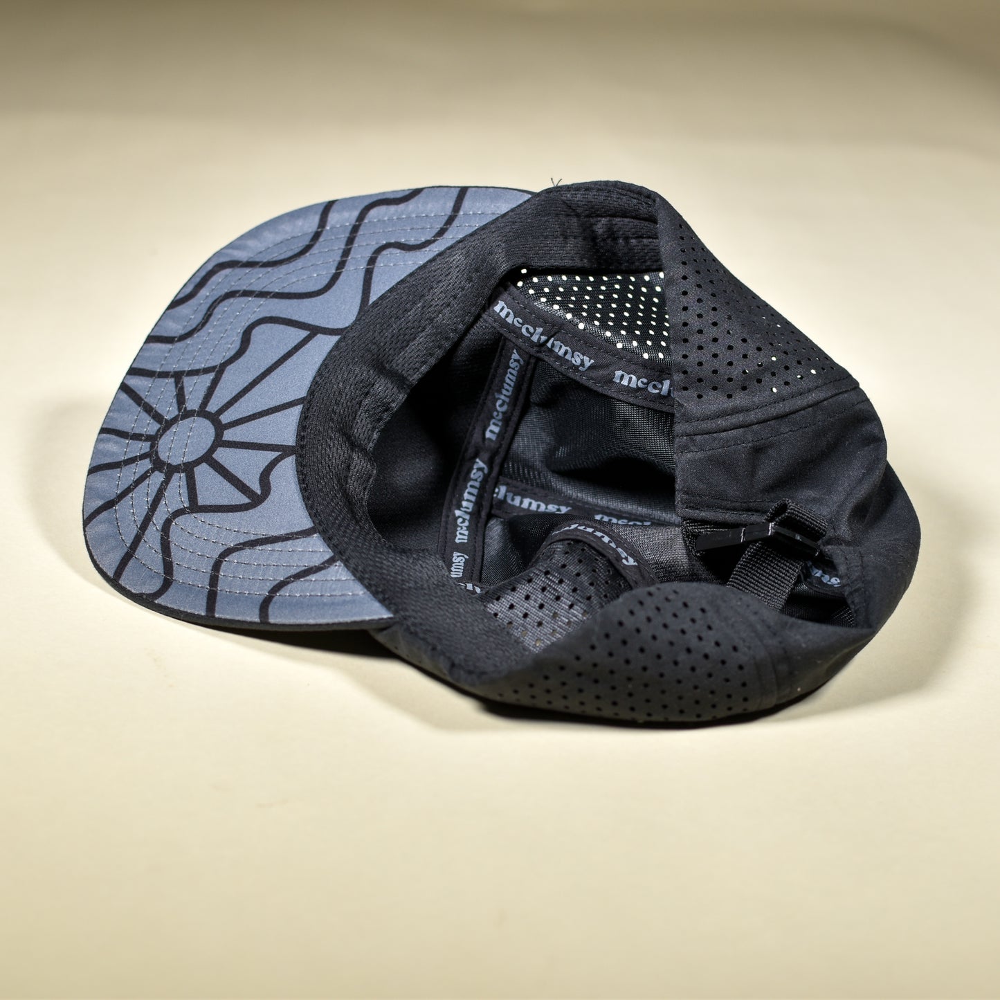 5-Panel Laser Cut - Black