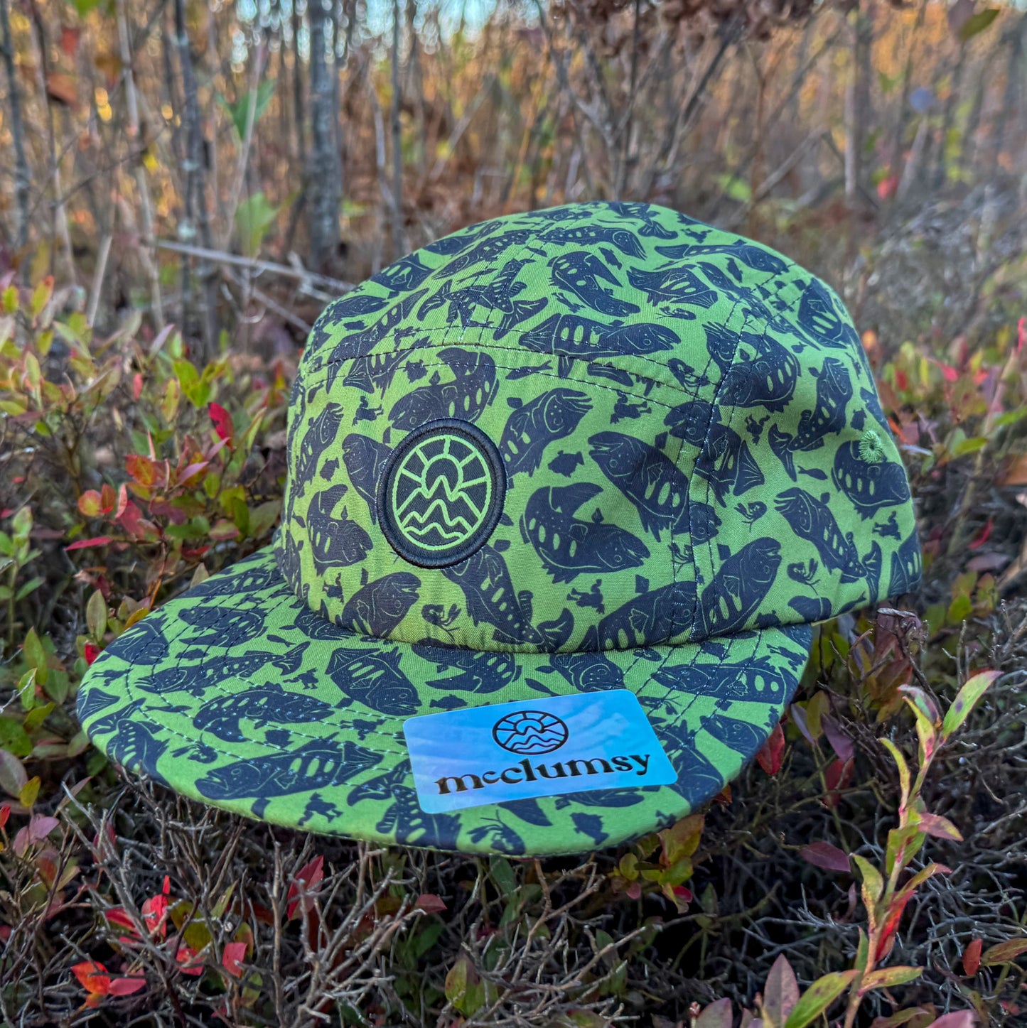 5-Panel Smallmouth Bass Hat - Army Green