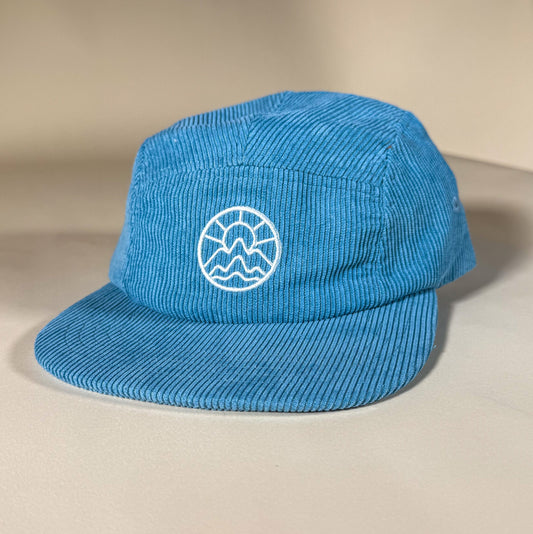 5-Panel Corduroy Camper Hat - Vintage Blue