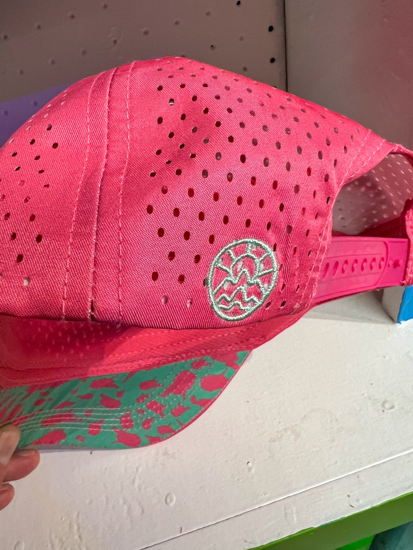 Trucker Hat - West Virginia Laser Cut 6-Panel -Pink