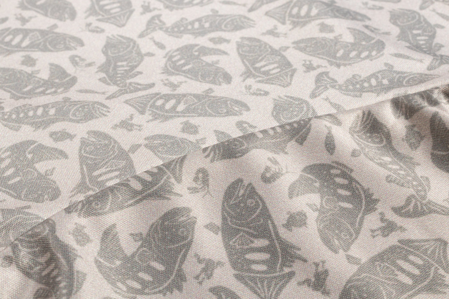 305 Series SPF Hoodie - Smallmouth Print - Grey