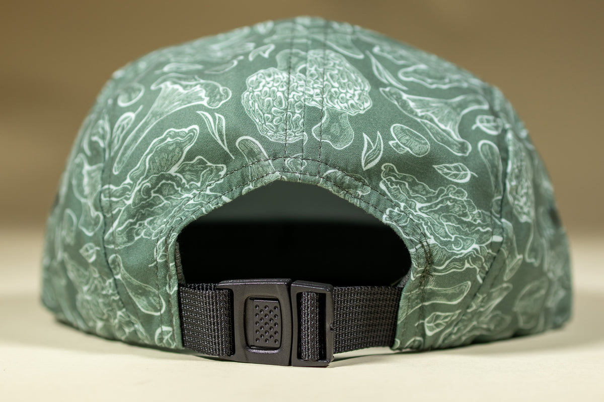 5-Panel Mushroom Hat - Forest Green & Seafoam