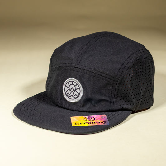 5-Panel Laser Cut - Black