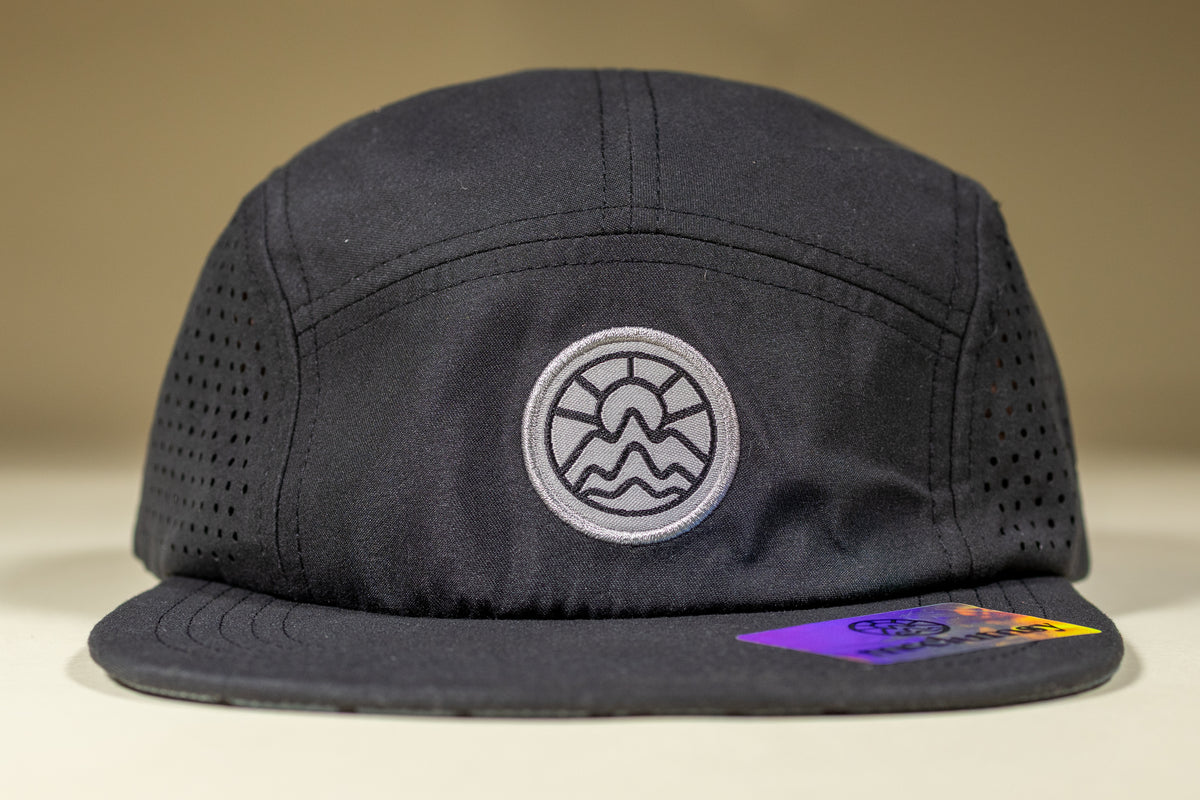 5-Panel Laser Cut - Black