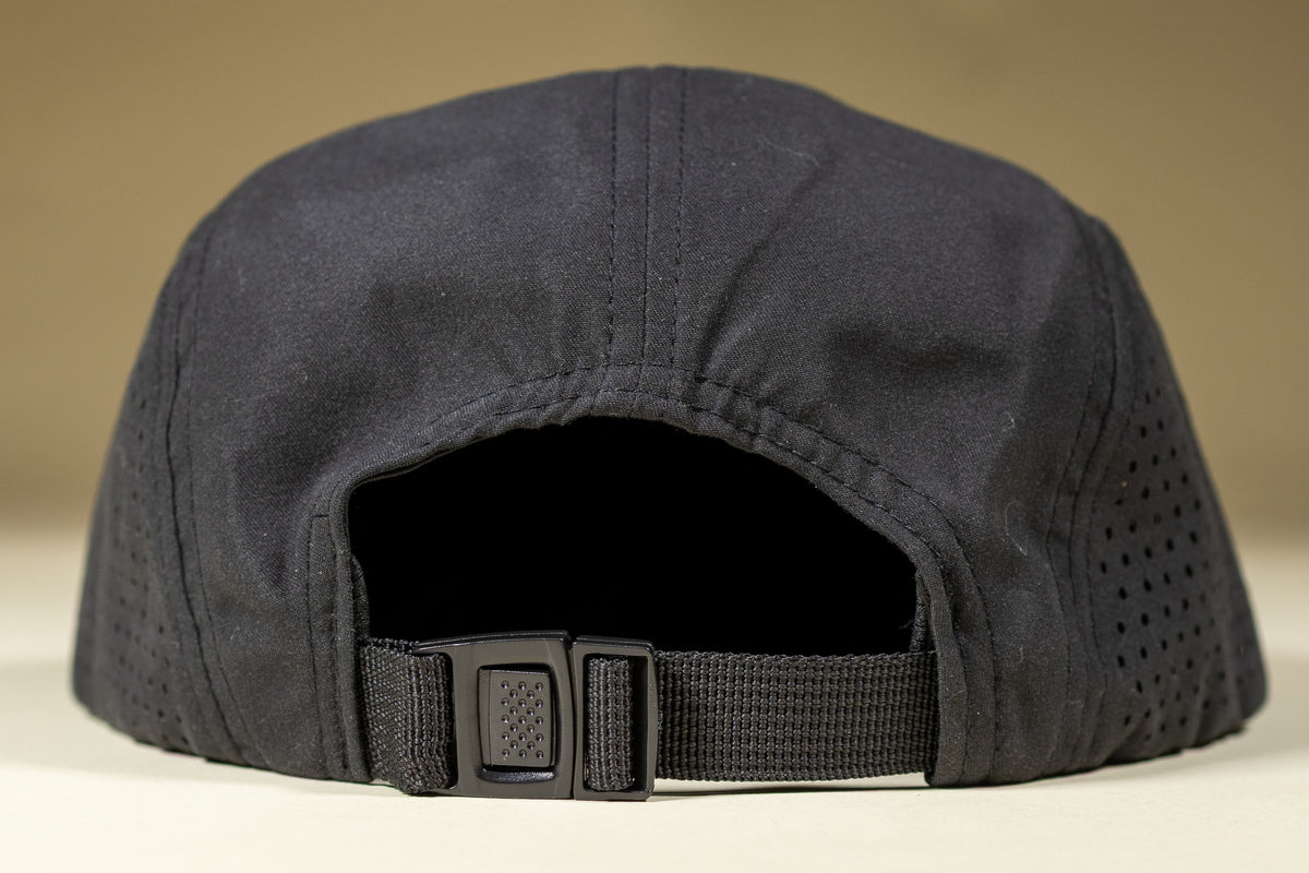 5-Panel Laser Cut - Black