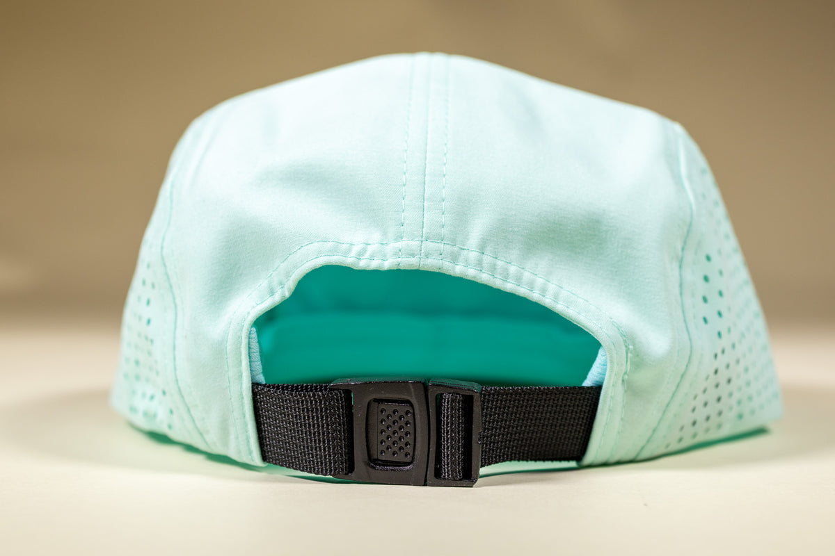 5 - Panel Brook Trout Hat - Mountain Mist & Teal