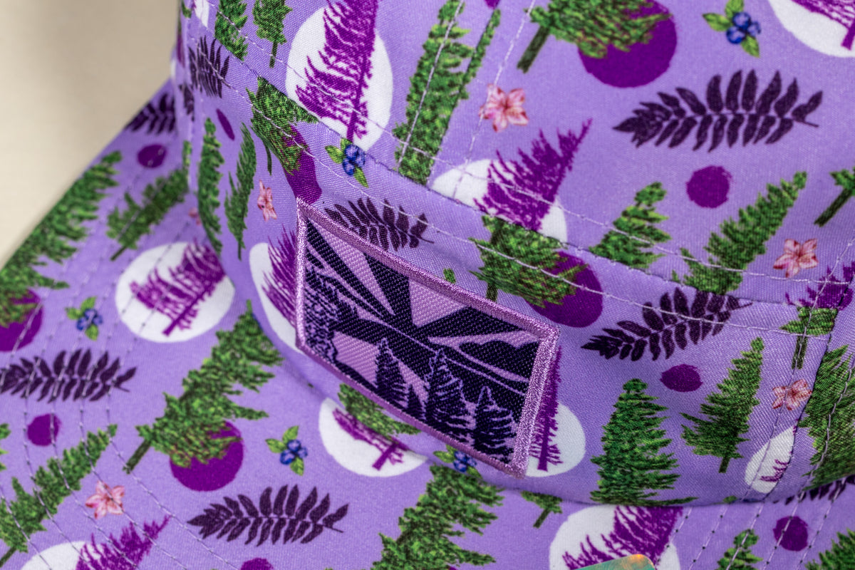 Chapeau de camping écrasable Roaring Plains - Violet