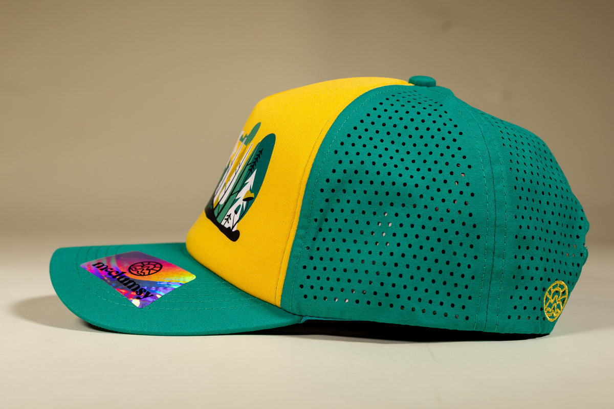 Foam Trucker - Yellow & Aqua Green