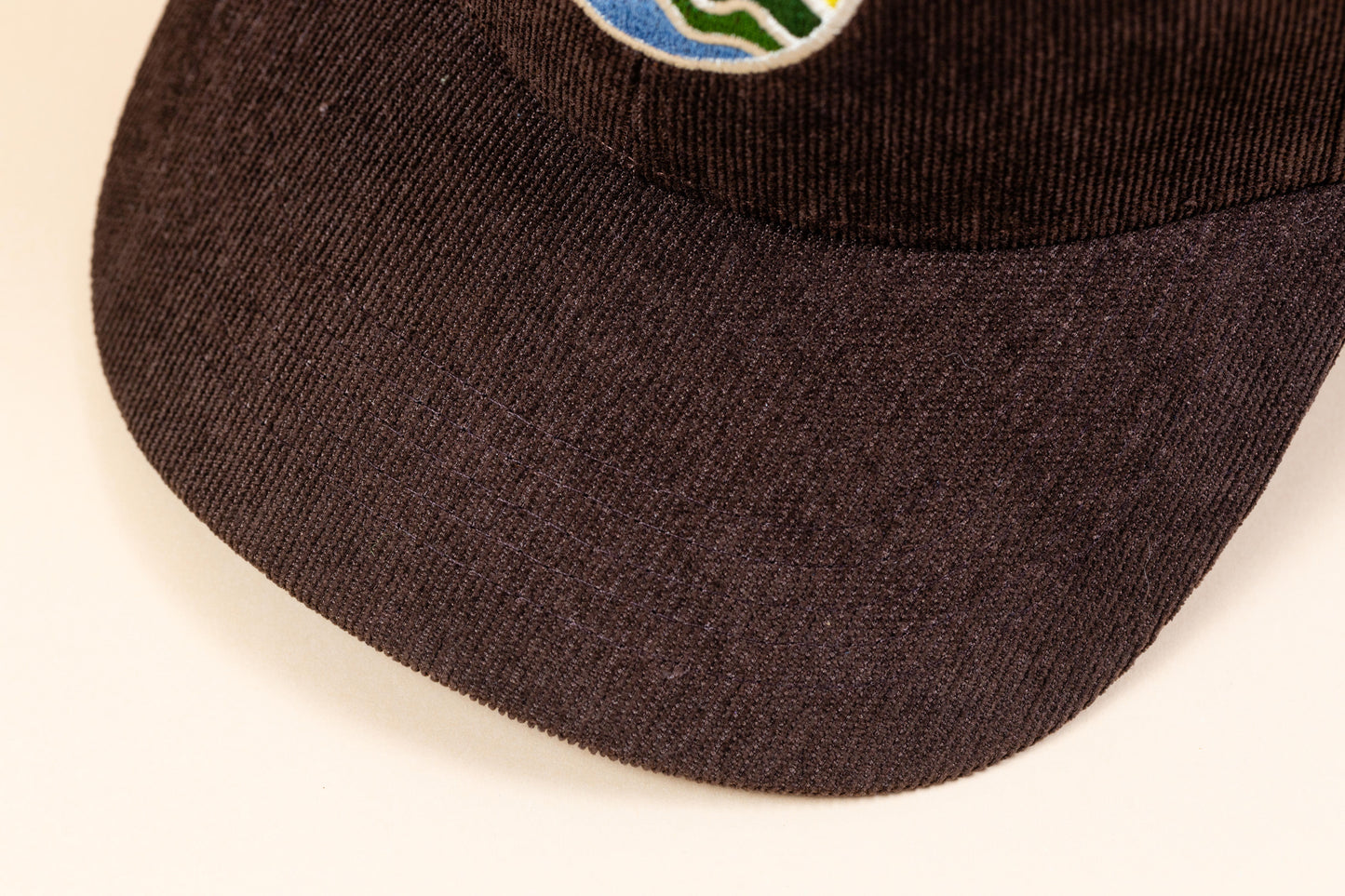 Dad Hat Full Color McClumsy Logo - Corduroy - Dark Brown