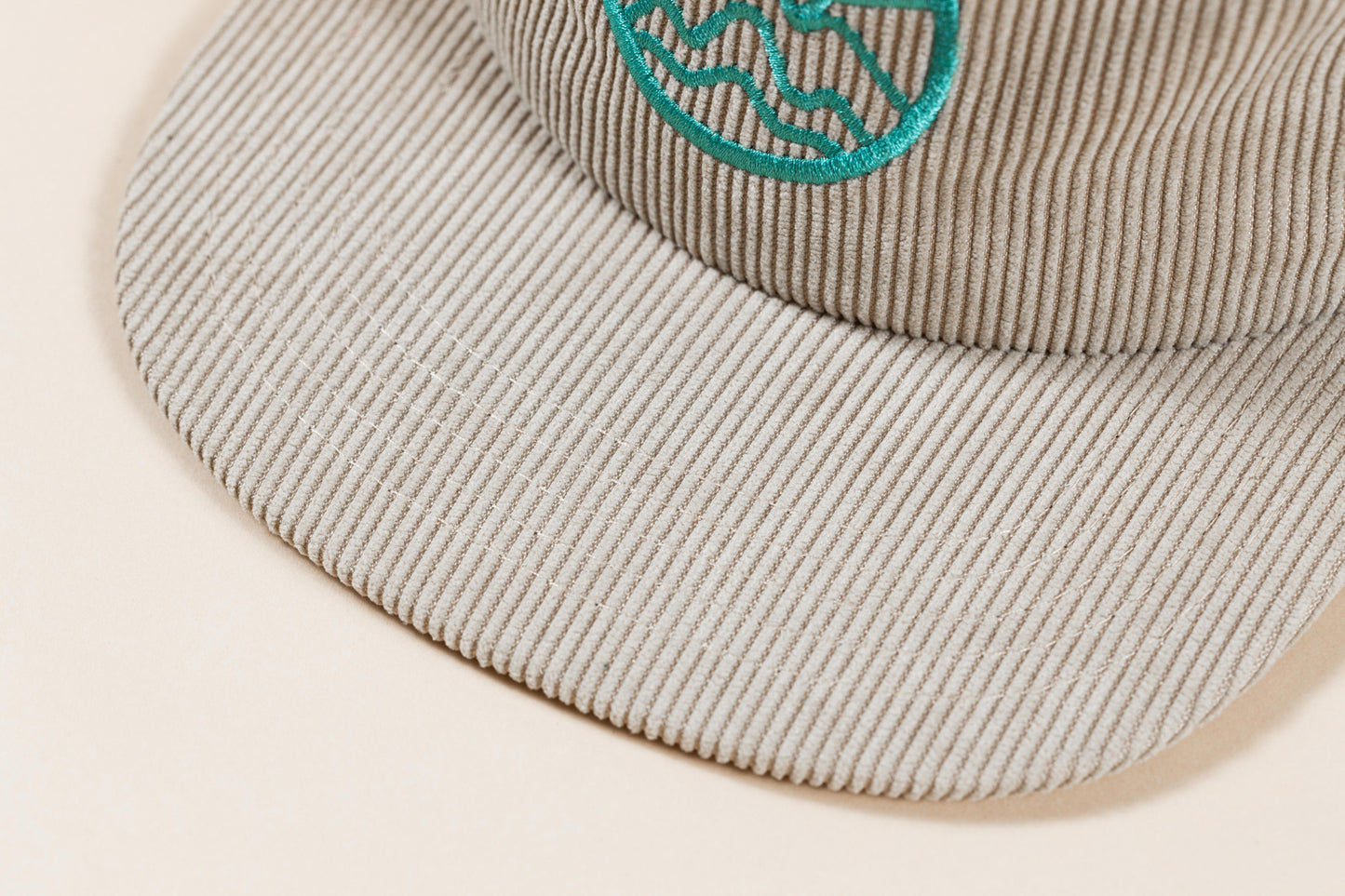 Corduroy 5 Panel Trucker - Pearl