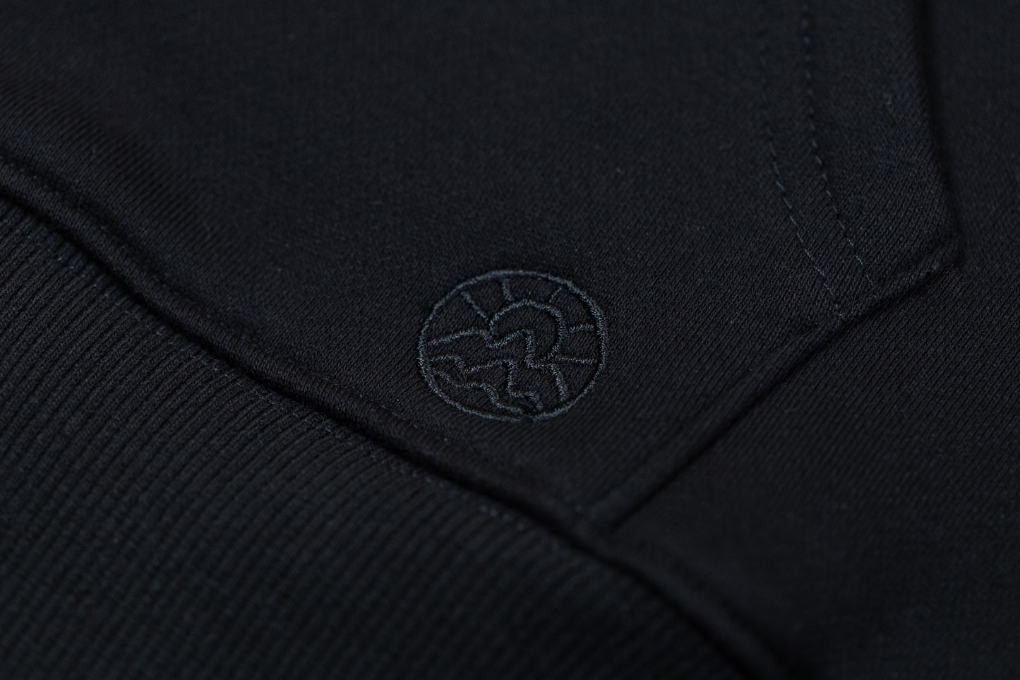 Hoodie - Pullover Fleece  - Full Color Logo - Black